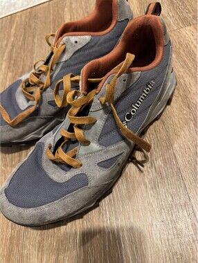 Columbia Men’s Hiking Trail Shoes Gray Orange BM0825-053 Size 13
